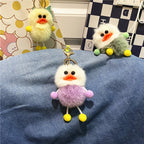 Ugly Cute Net Red Duck Key Chain Cute Plush Student Bag Pendant Cartoon Elf Car Key Chain Accessories
