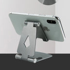Aluminum Phablet Phone Universal Desktop Stand Double Folding Portable Telescopic Stand Folding Storage Multi Angle Adjustment