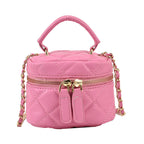 Mobile Phone Bag Summer New Women's Bag Chain Rhombus Messenger Bag Fashion Small Bag Hand-Held Lipstick Bag Women