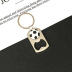 Qatar World Cup Small Gift Baking Varnish Metal Bottle Opener Basketball Football Key Chain