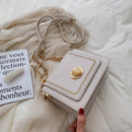 LEFTSIDE Leather Mini Crossbody Bags for Women Summer Shoulder Bag with Short Handle Female Phone Purses and Handbags