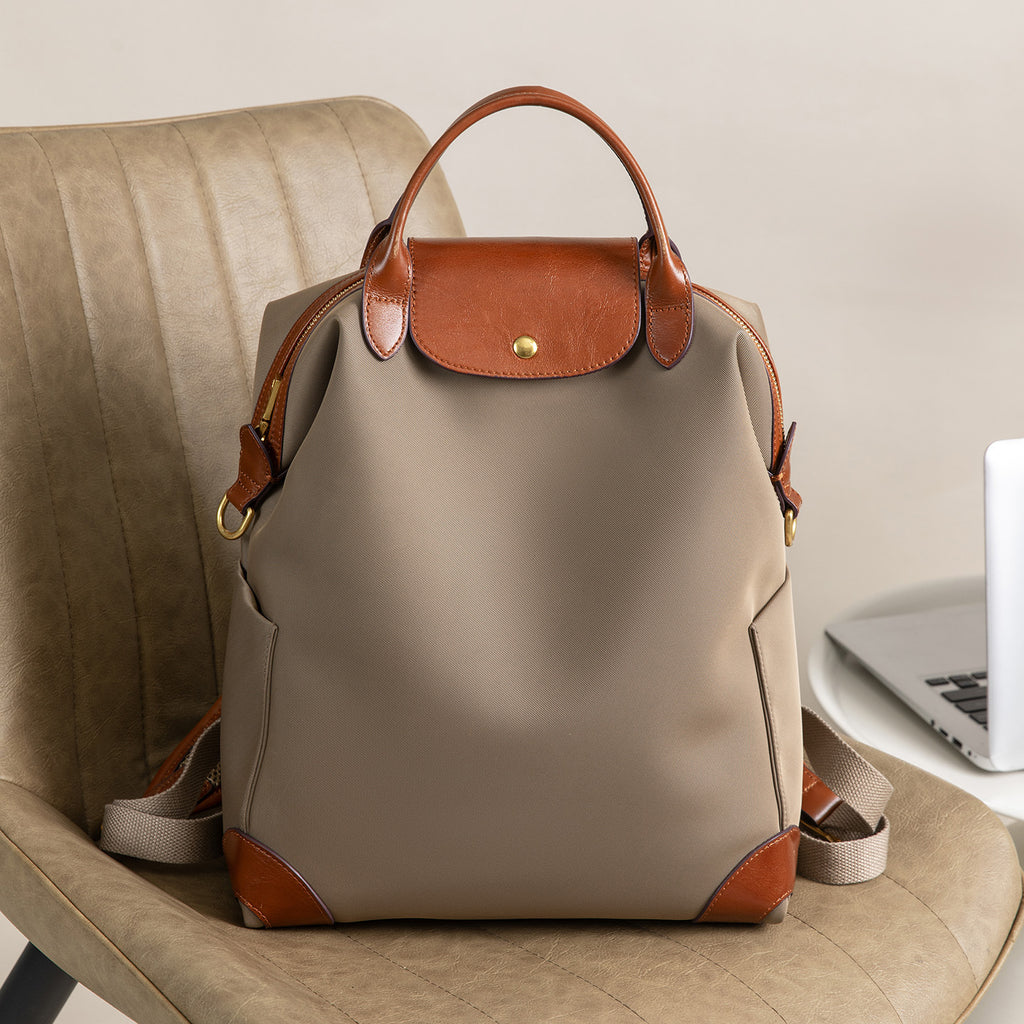 Stylish High-Quality Nylon Backpack with Large Capacity, Lightweight and Durable for Business Travel and Daily Commute