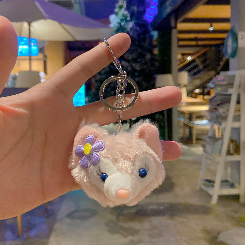 Plush Stellalou Doll Key Pendant Schoolbag Doll Car Key Chain Shirley Rose Bag Pendant Key Chain for Girl