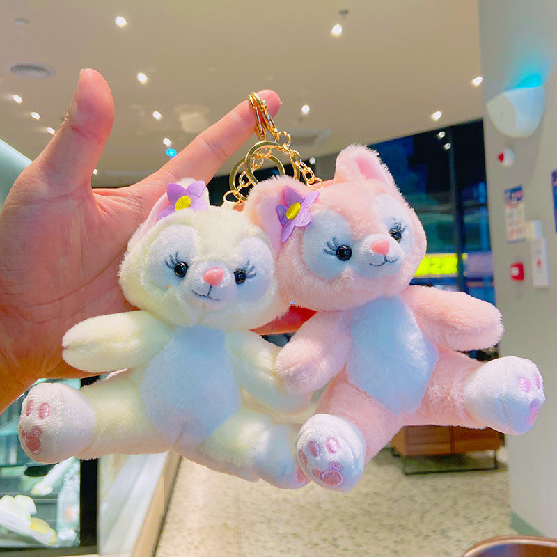 Lingna Belle Plush Key Chain Bag Doll Doll Bag Pendant Cute Couple Cartoon Pendant Key Chain