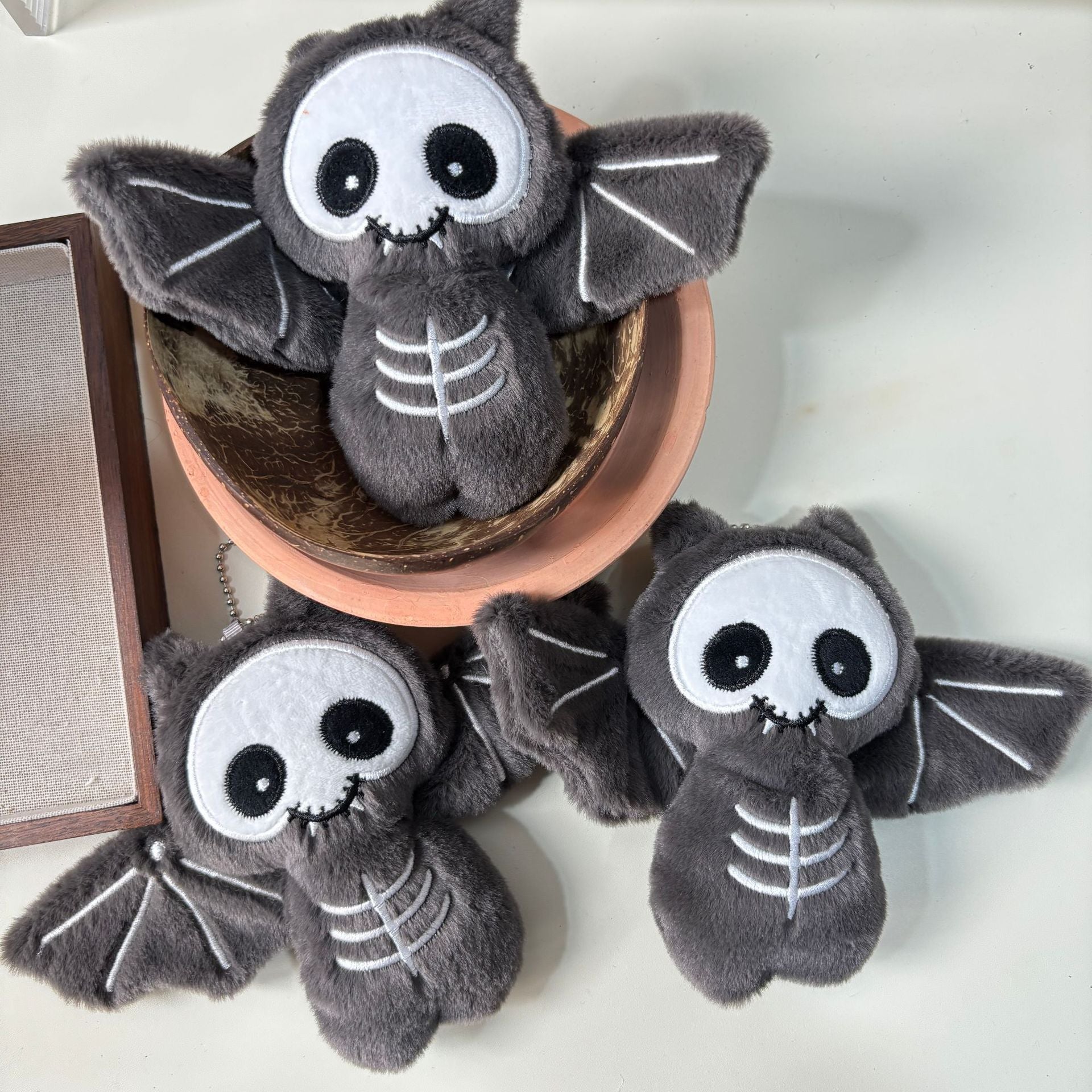Halloween Cartoon Devil Bat Cute Plush Toy Doll Backpack Keychain Pendant