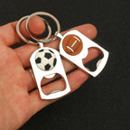 Qatar World Cup Small Gift Baking Varnish Metal Bottle Opener Basketball Football Key Chain
