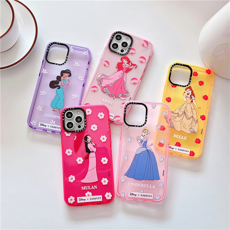 Cartoon Beautiful Girl Princess Suitable For iPhone13 Apple 12Promax Mobile Phone Cover 7 8plus Anti-Fall XR