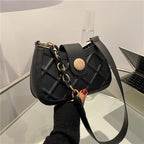 Texture Fashion Messenger Bag New Underarm Women's Bag Simple Shoulder Bag Korean Version Ins Small Square Bag