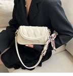 New Bag Shoulder Small Square Bag PU Texture Bag Women's Small Fresh Chain Messenger Bag Trendy Underarm Bag