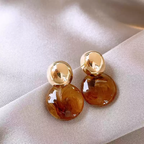 High end feeling, light luxury, Maillard blend temperament, earrings, retro ornaments