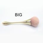 Gold Color Makeup Powder Big Brush Kabuki Brush Synthetic Hair BB Cream Foundation Brush Powder Makeup Beauty Tool Brushes