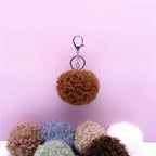Key Chain Hair Ball Curly Cute Bag Pendant Car Plush Key Chain Creative Gift Jewelry Accessories Pendant