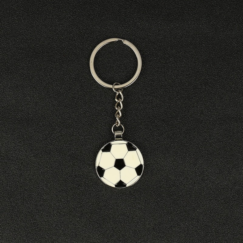 Qatar World Cup Small Gift Baking Varnish Metal Bottle Opener Basketball Football Key Chain