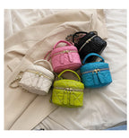 Mobile Phone Bag Summer New Women's Bag Chain Rhombus Messenger Bag Fashion Small Bag Hand-Held Lipstick Bag Women