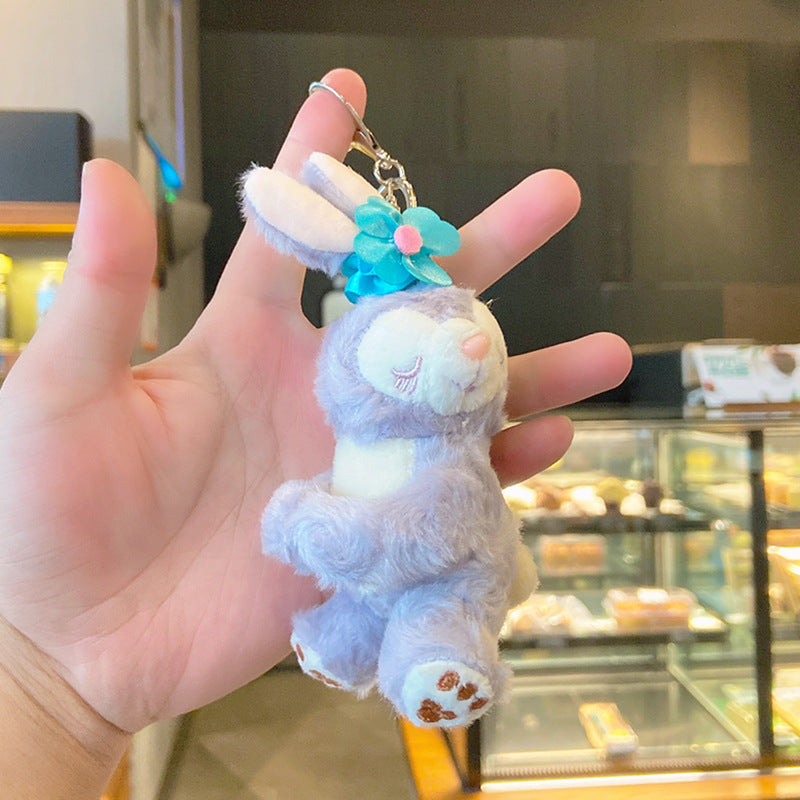 Plush Stellalou Doll Key Pendant Schoolbag Doll Car Key Chain Shirley Rose Bag Pendant Key Chain for Girl