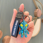 Electroplating Creative Ultraman Key Chain Cartoon Doll Gift Key Pendant Car Ornament Acrylic Key Chain
