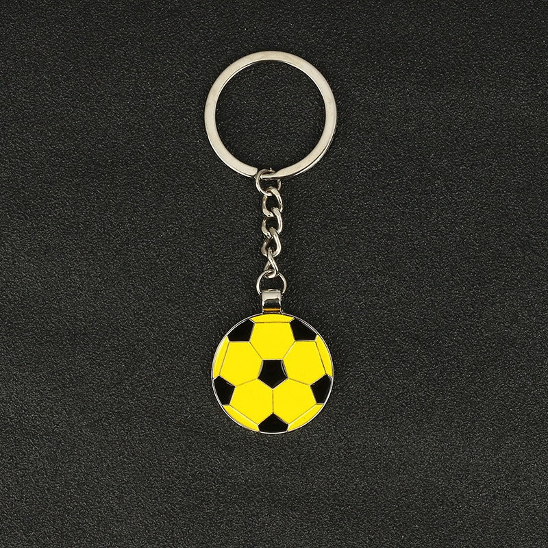 Qatar World Cup Small Gift Baking Varnish Metal Bottle Opener Basketball Football Key Chain