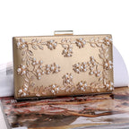 Clutch Bag Evening Bag Women's European And American Banquet Bag Flower Evening Bag