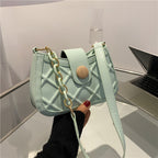 Texture Fashion Messenger Bag New Underarm Women's Bag Simple Shoulder Bag Korean Version Ins Small Square Bag