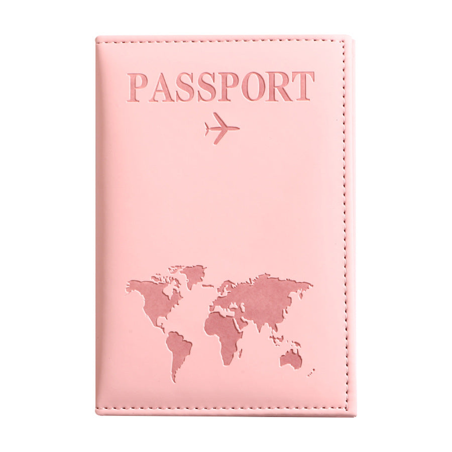 Passport Protection Cover PU Passport Clip Ticket Clip