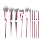 10Pcs Eye Makeup Brushes Set Eye Shadow Eyebrow Sculpting Power Brushes Facial Makeup Cosmetic Brush Tools