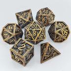 Popular New Eye Hand Dice Set, D&amp;D Cthulhu Role-Playing Game, 7-Piece Metal Dice Set
