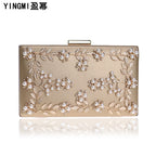 Clutch Bag Evening Bag Women's European And American Banquet Bag Flower Evening Bag