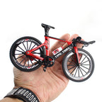 Mini 1:10 Alloy Bicycle Model Diecast Metal Finger Mountain bike Racing Toy Bend Road Simulation Collection Toys for children