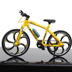 Mini 1:10 Alloy Bicycle Model Diecast Metal Finger Mountain bike Racing Toy Bend Road Simulation Collection Toys for children