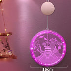 3D Halloween Hanging Lamp with Sucker Cup Window Light Decoration For Outdoor Indoor Halloween Party Decor Supplies