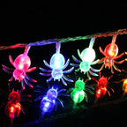 LED Halloween Light String Spider Style Holiday Lighting Bedroom Living Room Decor Halloween Atmosphere String Lights