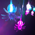 LED Halloween Light String Spider Style Holiday Lighting Bedroom Living Room Decor Halloween Atmosphere String Lights