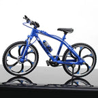 Mini 1:10 Alloy Bicycle Model Diecast Metal Finger Mountain bike Racing Toy Bend Road Simulation Collection Toys for children