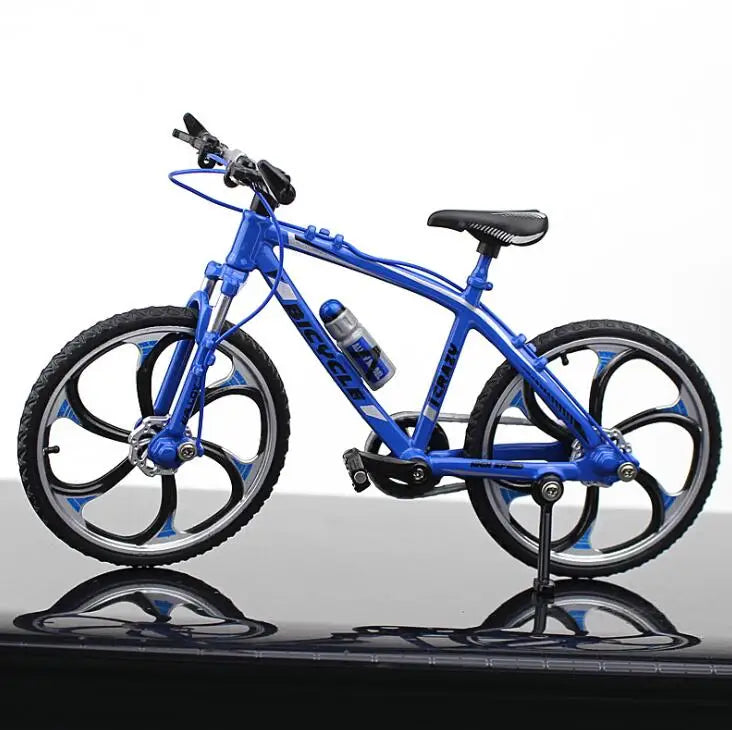Mini 1:10 Alloy Bicycle Model Diecast Metal Finger Mountain bike Racing Toy Bend Road Simulation Collection Toys for children