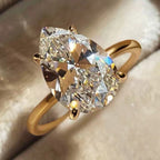 1 Carat Pear Shape Zircon Diamond S925 Ring NYSHK