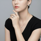 S925 Sterling Silver Gold Plated Zircon Clavicle Necklace NYSHK